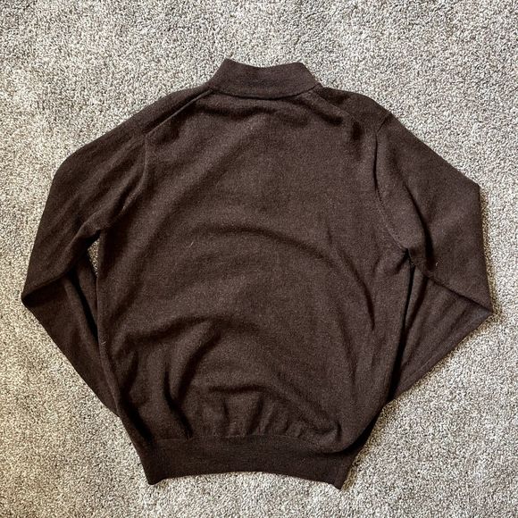 Peter Millar Men's 1/4 Zip Merino Wool Sweater Size Large - Picture 4 of 6